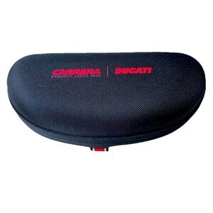 CARRERA DUCATI Black Zipper Authentic EYEGLASSES SUNGLASSES CASE ONLY W/ Cloth